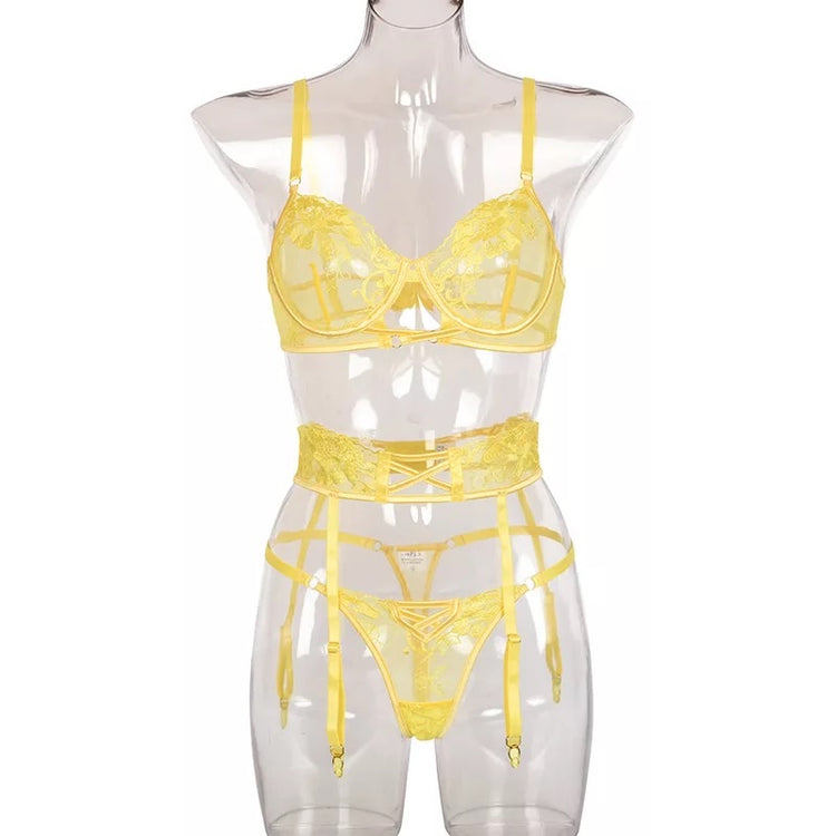 Love & lemonade 3 piece Garter Set