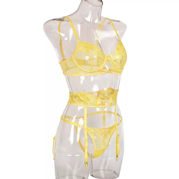 Love & lemonade 3 piece Garter Set