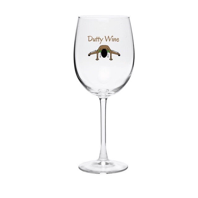 DUTTY WINE- custom wine glass