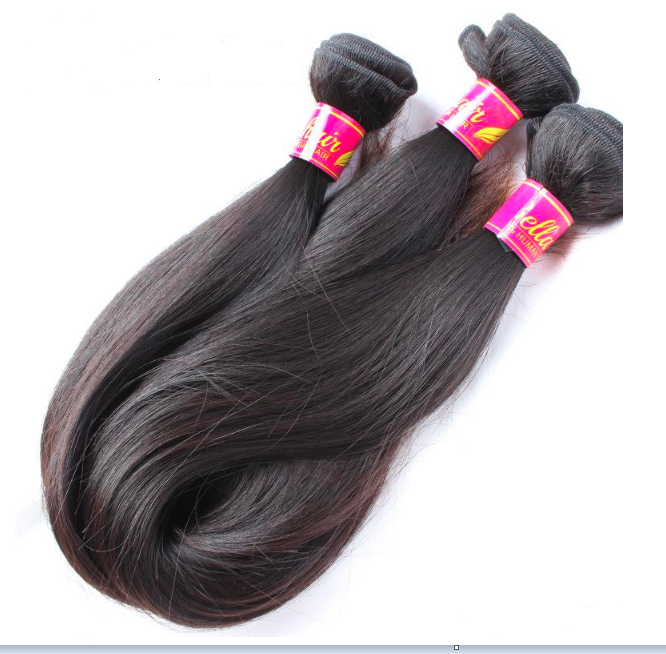 Brazilian Silky Straight 3 Bundles with 13"x4" Lace Frontal